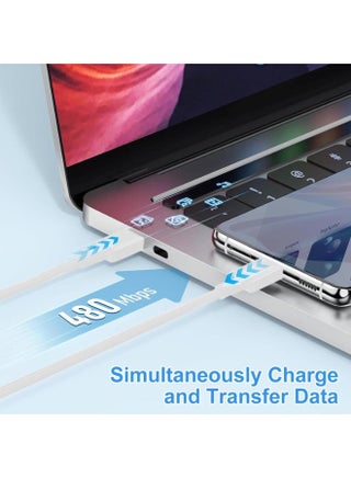 45W Fast Charger Plug for Samsung Galaxy And Other Smartphones, USB C Cable (White) - view 4